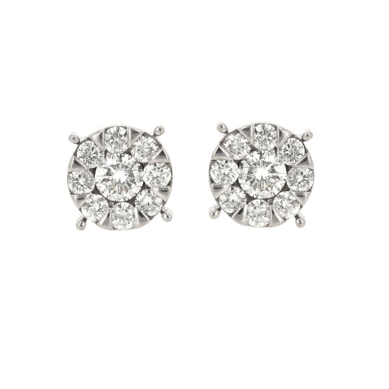 Acheter Boucles d'oreilles diamants 0.80 carat or blanc 3.18g Comme neuf - 1400,00 € Boucles d'oreilles diamants 0.80 carat or blanc 3.18g Comme neuf - reconditionné disponible sur Gemme Les Bijoux